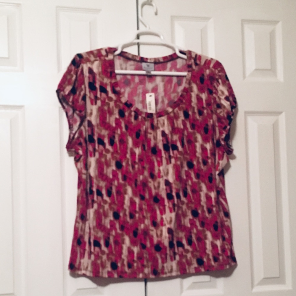NWT Worthington Scoop Neck Jersey Shell 3X